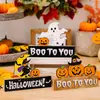 Decorações Transfronteiriças de Halloween Decorações de Festa Abóbora Rena Fantasma Bruxa Decoração de Mesa Decorações de Halloween