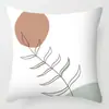 Fronha artística abstrata Morandi personagem de linha almofada suprimentos para casa travesseiro transfronteiriço sofá decoração simples