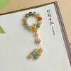 Raiz de Bodhi Amarelo Leite Natural Pulseira de Dedo Bodhi Portátil Mini Ornamento Torcido à Mão Acessório de Pulseira
