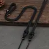 Corda Preta Grossa para Pingente Corda de Colar Ajustável Cordão para Pingente Cordão Acessório para Pendurar Joias de Jade e Placas de Jade