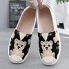 Zapatos de Tela Nuevos de Pekín, Zapatos de Lona, Zapatos de Mujer, Suelas Planas, Pedales Versátiles, Zapatos Casuales Transpirables Perezosos, Suelas Suaves para Madre
