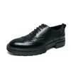 Zapatos formales de cuero para hombre de talla grande 46, transfronterizos, nuevos para primavera y otoño 2026, zapatos transpirables para hombre, de negocios casual, para oficina