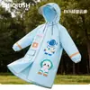 Capa de Chuva Infantil para Alunos que Vão à Escola, Capa de Chuva Longa para o Corpo Inteiro para Meninos e Meninas, Impermeável para Chuva Forte, Adequada para Alunos do Ensino Fundamental e Médio, Poncho de Chuva para Bicicleta