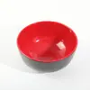 Tazón de Melamina para Fideos Instantáneos Vajilla Imitación Porcelana Dos Tonos Olla Caliente Picante Tazón Pequeño Tazón de Arroz de Celebridad de Internet Restaurante Tazón de Sopa de Plástico Comercial