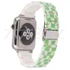 Adecuado para Apple Apple Watch S10/Ultra Correa de Resina Correa de Resina Cuadros Explosivos de Tablero de Ajedrez