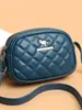 Bolso Cuadrado Pequeño Nuevo, Sencillo y Versátil, Bolso de Hombro para Mujer con Textura de Cuero Suave de Alta Gama en Forma de Rombo, Bolso Cruzado de Gran Capacidad con Temperamento