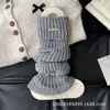 Nuevos Calcetines Negros Estilo Universitario Versátiles de Media Pantorrilla para Mujer Otoño e Invierno Cálidos de Punto Estilo Perezoso Calcetines para la Pantorrilla Chaqueta