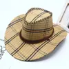 Sombrero de mezclilla occidental unisex transpirable para exteriores, ocio, playa, ala ancha, protector solar, sombrero para el sol, sombrero de sombrilla, venta al por mayor