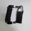 Corda de aço retrátil com mola com cadeado de combinação cadeado para capacete de carro elétrico bicicleta