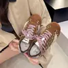 Zapatillas de Entrenamiento Alemanas Retro Color Block para Mujer 2026 Otoño Tendencia Suela Suave Versátiles Casuales Deportivas Zapatillas de Tabla Planas Transpirables Zapatillas de Tabla para Mujer