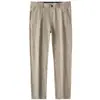 Pantalones de Lino Puro Suave para Hombre, Rectos, de Negocios y Casuales, Delgados, Refrescantes y Transpirables, Importados, Verano 2025