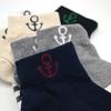 0 Calcetines Corea del Sur Caña Corta Rayados Azul Marino Ancla Calcetines de Algodón para Hombre Primavera y Verano singpoba Moda Casual Calcetines para Hombre Transpirables