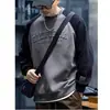 Sudadera de terciopelo repujado para hombre, nuevo modelo otoño e invierno 2006, ropa de hombre de peso pesado, ropa de marca moderna para hombre de tallas grandes para otoño