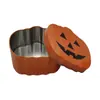 Novos produtos de importação em estoque: Latas de doces de abóbora de Halloween, latas de presente de Natal com formato especial, latas para toalhas e meias