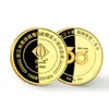 Monedas Conmemorativas Personalizadas, Insignias Conmemorativas Metálicas Pintadas por Ambos Lados de Atracciones Turísticas, Premios por Celebración de Aniversario Corporativo, Monedas Coleccionables de Oro y Plata