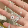 Joia original de designer nova em prata 925 de corpo inteiro para mulheres, nova tendência chinesa, colar com borla de moeda dos Cinco Imperadores, atacado