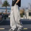 Calça de Trabalho Estilo Americano para Homens, Verão 2026 Nova Tendência Patchwork Versátil Solta de Perna Larga Curva para Homens