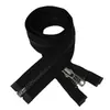 Cremallera YKK, cremallera de metal, No. 5, plata antigua, cremallera de una sola apertura, punta cuadrada, múltiples estilos, para tapetas de ropa, chaquetas de plumas y abrigos