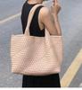 Bolsa tote grande de alta qualidade, feita à mão, bolsa de balde de ombro único 2024, nova, bolsa cesta de legumes, tendência