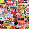 100 Marcas de Moda Série Auto-Adesivo Graffiti Adesivos Telefone Móvel Shell Diário Bagagem Copo de Água Adesivos À Prova D' Água