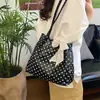 2026 Verão Nova Moda Para Ir ao Trabalho Grande Capacidade Bolinhas Bolsa de Ombro Transversal Tote Bolsa Feminina Atacado