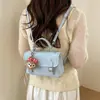 Mochila de Cor Contrastante para Mulheres 2026 Nova Tendência Passeio de Primavera Estilo College de Alta Qualidade Mochila Escolar Mochila para Estudante Universitário