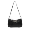 Bolsa de Hombro con Lazo Súper Popular 2025, Bolso de Hombro de PU de Moda y con Estilo, Bolso Pequeño, Bolso de Hombro Popular Transfronterizo