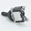 Interruptor Newton Negro Dos Pines Dos Velocidades Pie de Tornillo KN3A-101 Interruptor Basculante con Tapa Impermeable