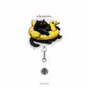Fuente Spot Nuevo Transfronterizo Brillo Acrílico Creativo Animal Rotación 360 grados Pin de Cocodrilo Carrete Retráctil para Insignia