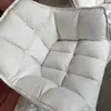 Silla de manicura de lujo ligero para influencer, respaldo, maquillaje, hogar, dormitorio, habitación, tocador, silla de comedor simple, taburete