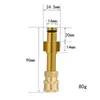 Yili Adaptador 1/4 Conexión Rápida Hidrolavadora Lavado de Autos Pistola de Agua Cabezal Set de Accesorios de Conversión Tianyi