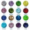 Wuzhou en stock circón corte redondo crisantemo fuegos artificiales color circón gema artificial piedra desnuda joyería piedra principal venta al por mayor