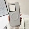Funda de Teléfono Magnética de Cuero Liso Adecuada para Sony Xperia 1 Viii, Simple Carga Inalámbrica 5Iv Cubierta Protectora Anticaídas