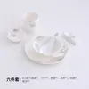 Conjunto de louça de hotel de quatro peças, tigelas de cerâmica, pratos, colheres, para restaurantes, clubes, restaurantes de hot pot, uso comercial