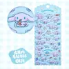 Auténticos Pegatinas de Fieltro de Dibujos Animados Kuromi My Melody Kitty Cat Cinnamoroll Pegatinas de Decoración para Diario Materiales para Manualidades