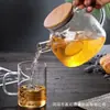 Tetera de Vidrio Espeso Tetera Tetera de Agua Fría Tetera de Agua Fría Jarra para Jugo Olla para Calentar al Fuego Tapa de Bambú Hogar Fábrica Envío Gratis