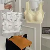 26188 # Sujetador Nuevo Estilo de Encaje Sin Costuras Espalda Descubierta para Mujer, Invisible Simple Anti-Exposición Push-Up Copa Fija Sujetador Cómodo