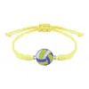 Pulseiras Populares Artesanais Tecidas de Liga Metálica Transfronteiriças para Baseball, Futebol, Basquete e Vôlei, Direto da Fábrica de Origem, em Estoque