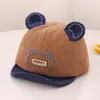Gorro de Bebé Verano Combinable Gorro de Sol para Niños y Niñas Gorro de Bebé Primavera y Otoño Delgado Estilo Coreano Visera Suave Gorra de Béisbol