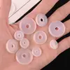 Colgante de Ágata Blanca de la Paz con Agujero para Pulsera, Collar y Accesorios de Joyería Hechos a Mano DIY, Colgante de Ágata al por Mayor