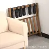 Portamaletas Plegable de Madera, Estante de Almacenamiento de Maletas de Doble Capa, Soporte de Suelo para Maletas de Madera Maciza para Almacenamiento