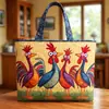 2026 Nueva Serie Transfronteriza de Pollo Estampado Digital Bolso Tote Acolchado de Hombro de Moda