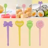 Letrero de Sushi de Dibujos Animados Decorativo Bento Picnic Salida de Sushi Arroz para Sushi Palillo Tenedor de Fruta Niños Sushi