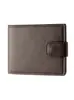 Carteira Horizontal Curta Masculina, Estilo Europeu e Americano Vintage, Carteira de Couro com Fivela, Porta-Cartões Masculino, Carteira Pequena de Grande Capacidade, Em Estoque