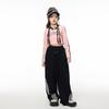 Roupas de dança de jazz para meninas, estilo coreano, roupa de prática de dança do umbigo, roupa de dança de rua de jazz infantil, roupa de moda infantil