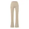 Conjunto sexy y seductor de chaqueta corta con capucha + pantalones acampanados, adelgazante y que alarga las piernas, para usar en casa y también en la calle