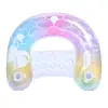 Suministro Transfronterizo de Modernas Esteras Flotantes con Forma de Lazo y Forma de U con Lentejuelas, Camas de Agua Inflables, Tumbonas de Piscina y Equipos de Juego Acuático