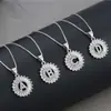 Colar Versátil Diário Transfronteiriço Europeu e Americano com 26 Letras Pingente com Zircônia Microcravejada Colar Personalizado Simples Nicho Presente