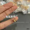 V Ouro Cnc Colar de Mola Novo Modelo Pessoas Vermelhas Edição Beneficente Cerâmica Preto e Branco Formato de Cintura Prata Espessa Banhada 18K Atacado