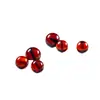 Pulsera de Ámbar y Cera de Abeja con Cuentas Redondas Individuales de Pimienta de Sangre Natural, Cadena para Jugar Wen de 108 Cuentas de Buda, Cuentas Hechas a Mano para DIY